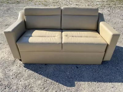 Villa International 67  Pompeii Tan Sofa FT Couch Boat Or RV Motorhome  • $1250