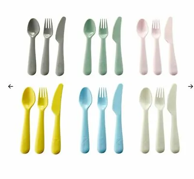 Ikea New  KALAS 18-piece Cutlery Set Mixed Colours 704.613.85 Pup10 • £5.53