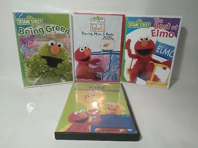 Sesame Street And Elmo Dvds Lot Of 4 • $6.50