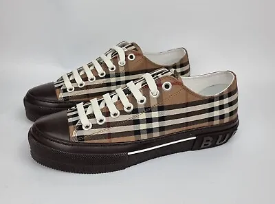 Burberry Jack Men's Brown Checkered Sneakers New • $509