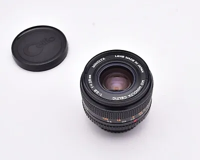 MD Minolta Celtic F/2.8 28mm Wide Angle Lens Prime Caps (#14754) • $44.95