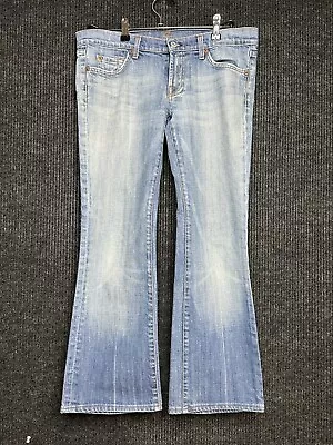 7 For All Mankind Jeans Womens 30 (33x26.5) Blue Denim Boot Cut Casual Ladies • $14.95