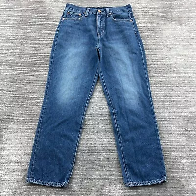 J Crew Jeans Size 27 Womens Slouchy Boyfriend Jean Medium Wash Blue Denim • $17.99