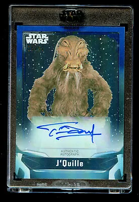 Tim Dry As J'Quille A-TD Blue 25/50 Auto 2021 Topps Star Wars Signature Series • £38.22