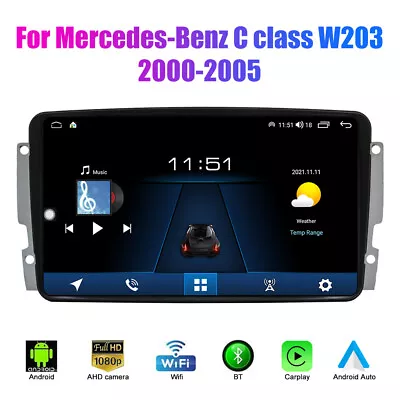 Android 10 GPS Navi Radio Car Stereo For Mercedes Benz W209 W203 W168 Viano W463 • $175.09
