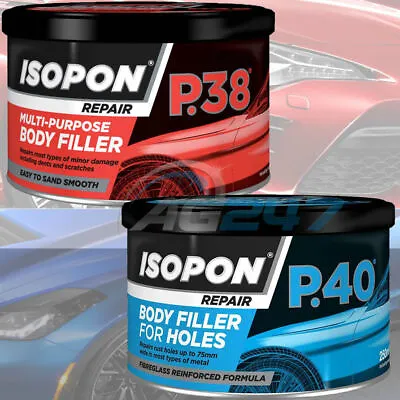 £14.69 • Buy U-POL ISOPON P38 Car Metal Bodywork  +  P40 Fibreglass Body Filler Repair Pack