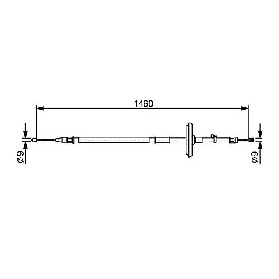 BOSCH Cable Pull Parking Brake 1 987 482 504 FOR Cruze Genuine Top German Quali • $39.83