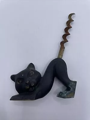 Vintage 1950s Richard Rohac Vienna RR Cat Corkscrew Brass/Bronze Hagenauer • $79.98