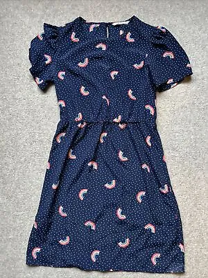 Rainbow Print Dress Size 8 • £2.99
