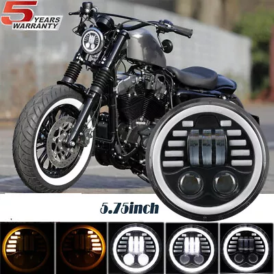 Motorcycle 5.75  LED Headlight DRL Hi/Lo For Honda Shadow Spirit 750 VT750DC • $36.99