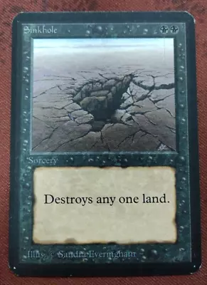 Mtg Sinkhole Alpha #1 - Played - As Shown See Pic • $161.23