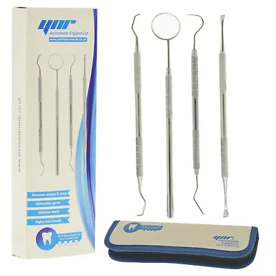 £4.95 • Buy Dental Teeth Whitening Kit Dentist Tooth Plaque Calculus Tartar Remover Tools