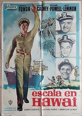 Mister Roberts ORIGINAL Spanish '62 POSTER John Ford Henry Fonda Mcp Art • £53.99