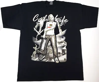 Marilyn Monroe Cali Life T-shirt California Skate Tattoo Art Tee Men's 2XL New • $20.85