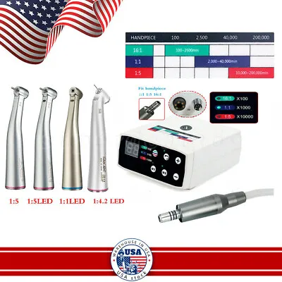 Dental NSK Type Brushless LED Electric Micro Motor/ 1:5 /1:1 /1:4.2 Handpiece SA • $106.99