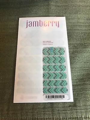 Nail Art Heated Nail Wraps Jamberry SX201602 Pattern Envy Full Sheet O916 • $12.63