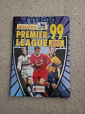 Incomplete Merlin's Premier League 99 Sticker Album With 56 Stickers Inside • £5