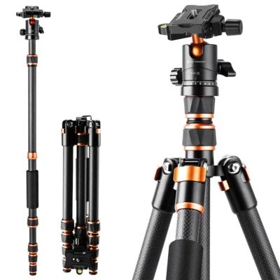 $187.99 • Buy K&F Concept 59.8  Carbon Fiber Camera Tripod Professional Lightweight Compact
