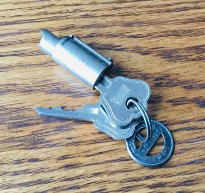 $75 • Buy 1938 Ford TRUNK LOCK CYLINDER W/HURD KEYS Vtg 1930s NOS Deck Lid Handle
