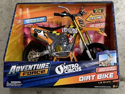 Adventure Force 1:6 Scale Motorcycle Dirt Bike Toy Travis Pastrana Vapor Exhaust • $17.95