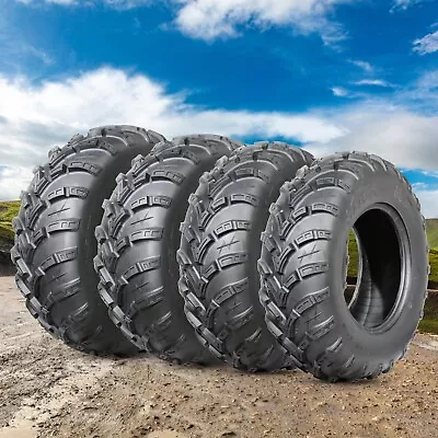 Set 4 Upgrade 25x8-12 25x10-12 ATV MUD Tires 25x8x12 25x10x12 UTV 6PR Heavy Duty • $239.99