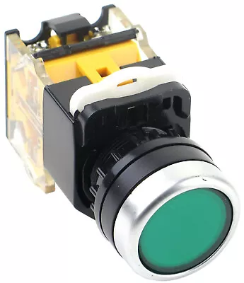  22mm Non-Illuminated Flush Push Button Choose: Button Color Switch Action • $7.99