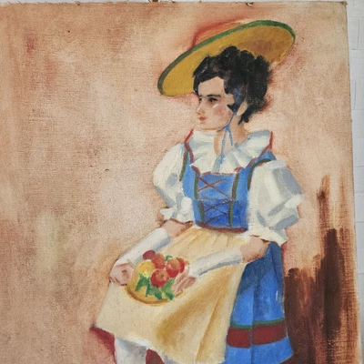 $44 • Buy Vintage Oil Painting On Canvas Board 16x20