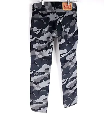 Levis 511 Jeans Mens 28 Gray Camo Corduroy Straight Leg Pants 28X32 • $19.99