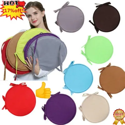 £5.58 • Buy Round Garden Chair Pads Seat Cushion For Outdoor Bistro Stool Patio Dining Sale,