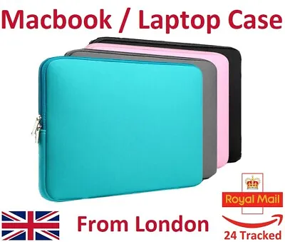 £10.90 • Buy Macbook Case 13 Inch Laptop Case 15 16 Inch Bag Sleeve Cover Air Pro HP Dell