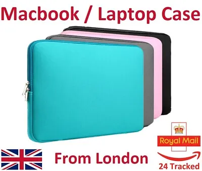 Macbook Case 13 Inch Laptop Case 15 16 Inch Bag Sleeve Cover Air Pro HP Dell • £10.90