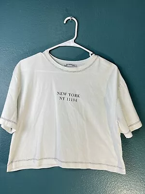 Authentic Zara White Short Sleeve New York T-Shirt (small ) - Pre-Owned • $19.99