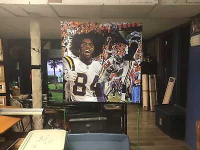 BIG 36x36 RANDY MOSS Vinyl Banner Poster Minnesota Vikings Dalvin Cook  Man Cave • $35.99