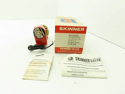 Lancer 2LF1HBG3127 2-Way Skinner Steam Solenoid Valve 3/8 NPT N.O. 5-125psi 120v • $89.99