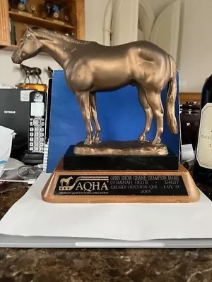 Marrita McMillian Signed Bronze Horse Sculpture 2001 AQHA Grand Champion Mare • $97.50