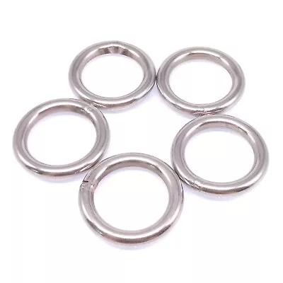 X10 BARON 1-1/2 Od X ROUND  LARGE METAL STEEL RING NICKLE PLATED WELDED • $7.99