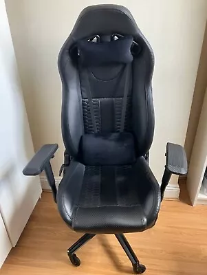 Corsair T2 ✔️Road Warrior Faux Leather Gaming Chair  Recliner Black • £22