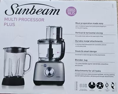 Sunbeam LCP6000BK Multi Food Processor - Silver/Black (USED) • $100