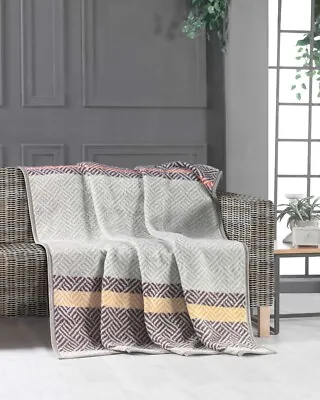 Large Reversible Warm Blanket Luxury Soft Mink Sofa Bed Plush Throw Blankets • £20.99