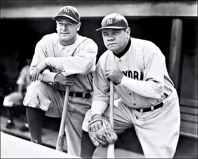 Babe Ruth Lou Gehrig Photo 8X10 New York Yankees #1 • $7.95