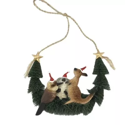 Christmas Door Hanger Decoration Ornament Seasonal Animal KOALA KANGA KOOKA 35cm • $39.90