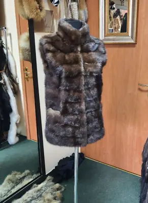 NEW Brown Real Mink Fur Vest • $475