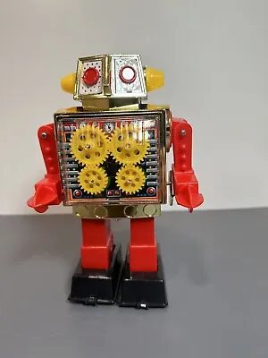 Horikawa Wind Up Sparking GEAR ROBOT  Retired 1970s Japan With Box RARE- WORKS • $199.99