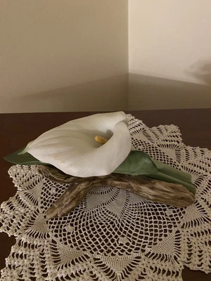 $20 • Buy Andrea By Sadek Figurine, Calla Lily, 7251, 1985, 8.5  Long, Porcelain, Japan