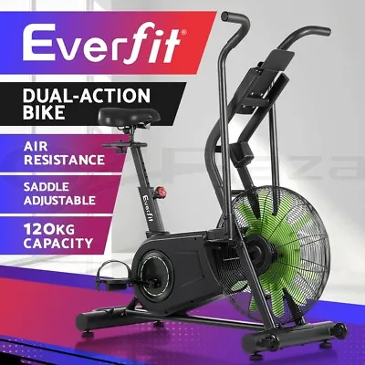 Everfit Air Bike Dual Action Exercise Bike Fitness Equipment Home Gym Cardio • $399.95