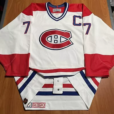 CCM Authentic Pierre Turgeon Montreal Canadiens NHL Jersey Vintage White Home 44 • $250
