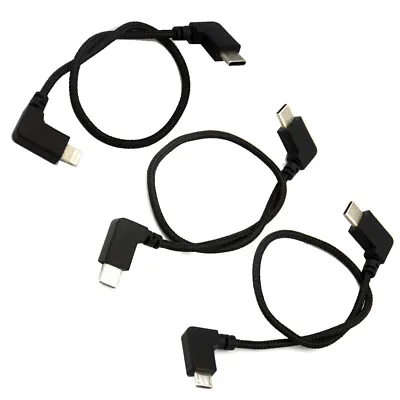 $28.48 • Buy 3Pcs Cables Set USB C Lightning Micro For DJI Mavic 3/Air 2S/Mavic Air 2/Mini 2