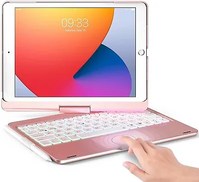 $65.99 • Buy For IPad 10.2 9th/8th/7th Gen 2021 Touchpad Keyboard Case Cover With Backlight