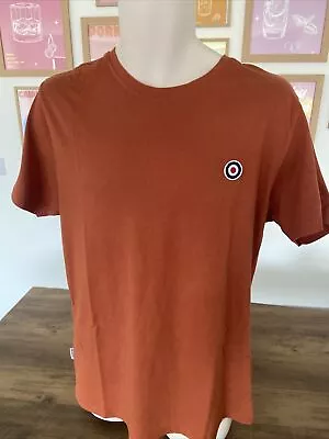 Lambretta Scooter Logo T Shirt - Size Mens Large Orange • £7.99