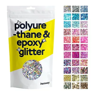 Hemway Glitter Epoxy Resin Art Pigments Metallic Colour Sparkle Shimmer Crafting • £9.95